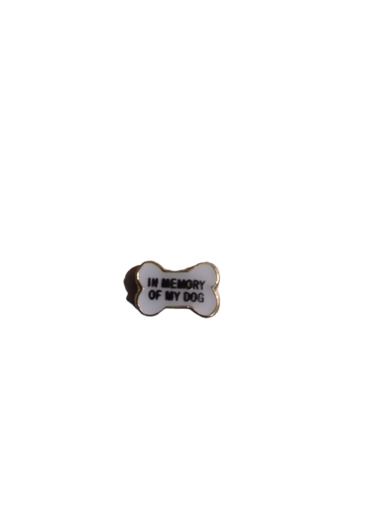 In Memory of My Dog charm